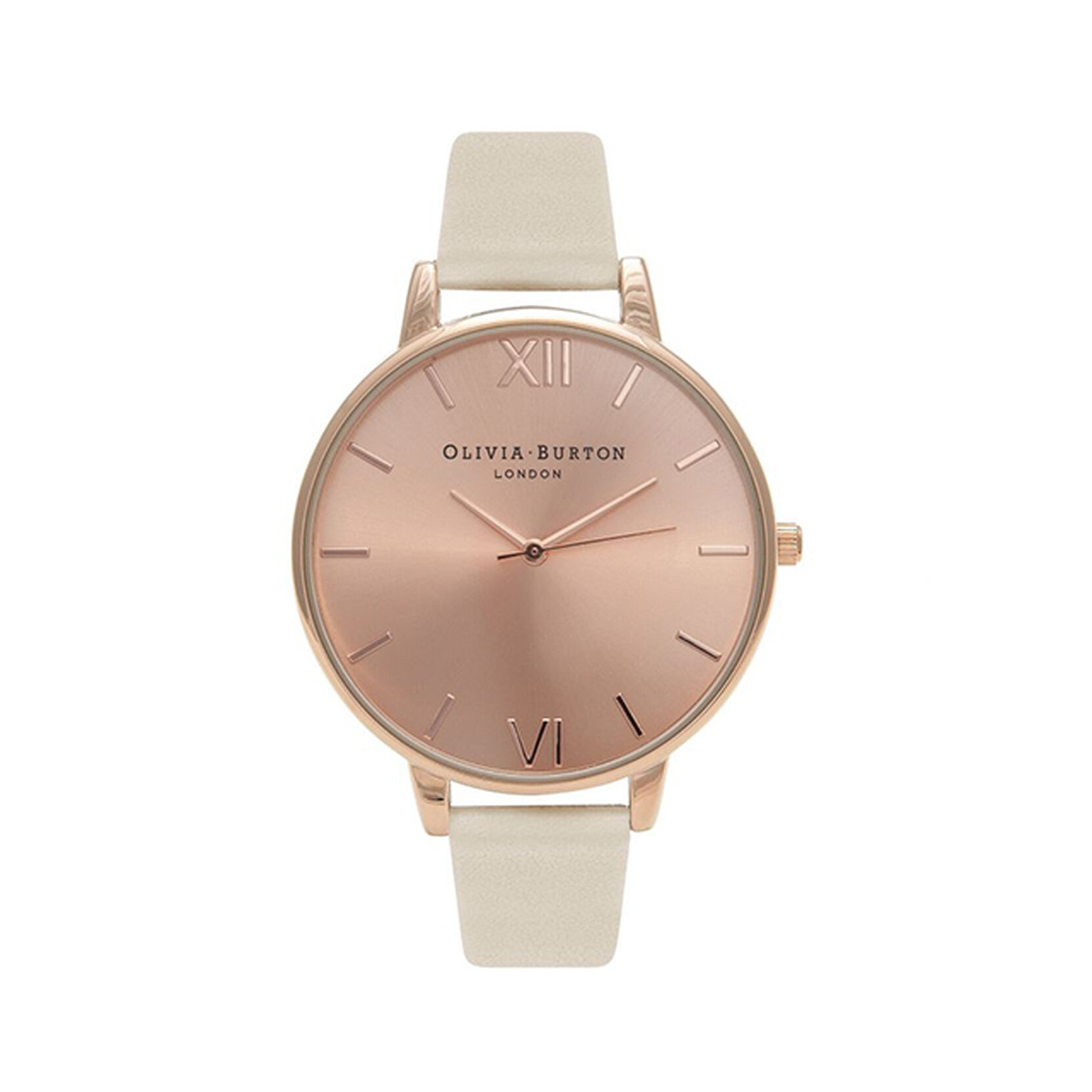 Vegan Friendly Cream & Rose Gold Watch and Sunlight Floral Skinny Scarf Gift Set
