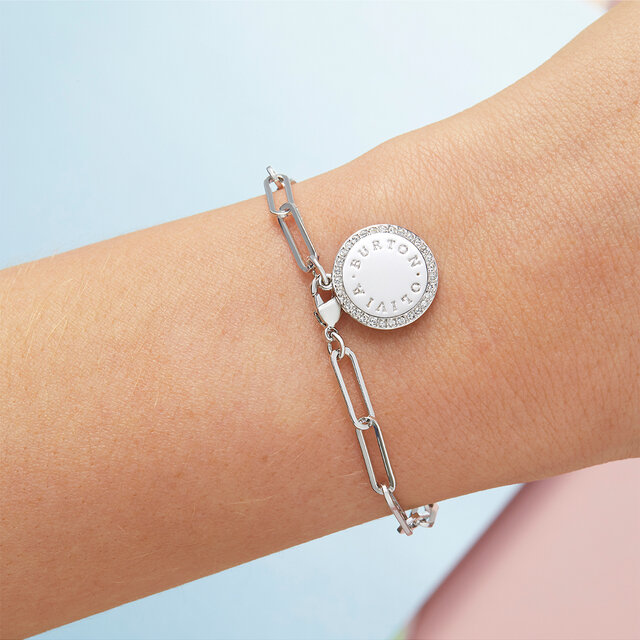 Silver Disc Bracelet