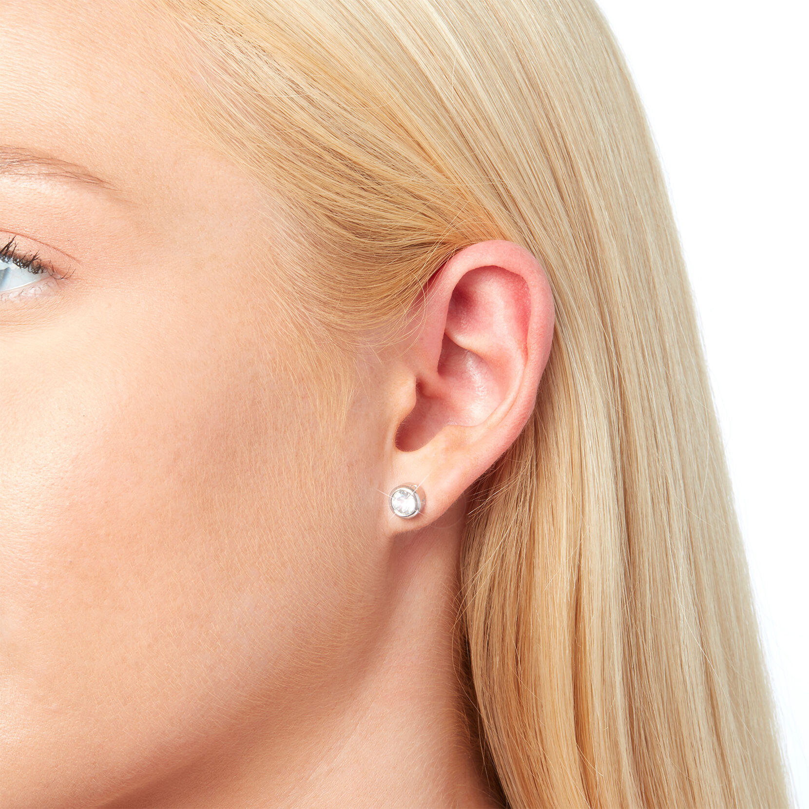 Bejewelled Classics Silver Round Stud Earrings Olivia Burton London