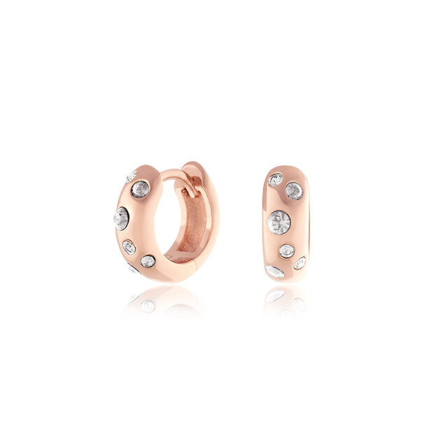 Rose Gold Bejewelled Chubby Huggies