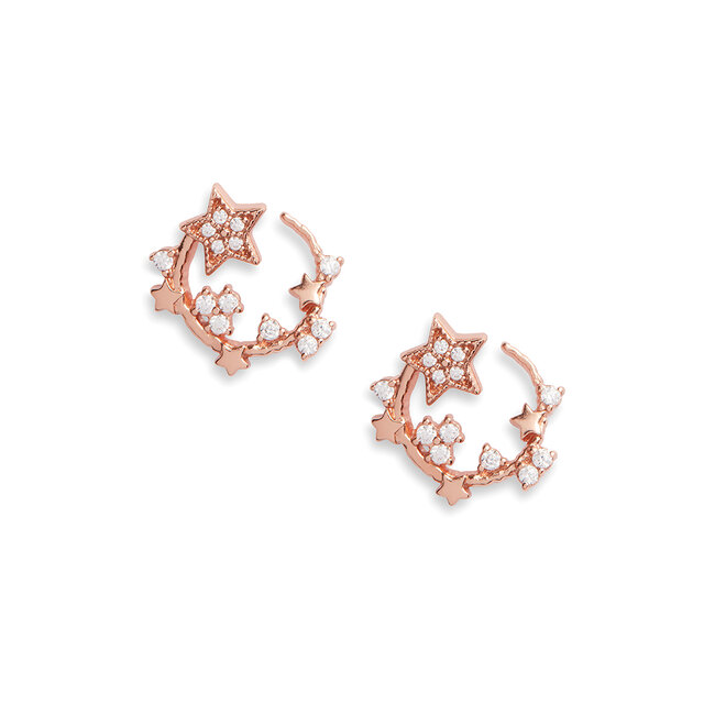 Anneaux Tourbillonnants Célestes Or Rose