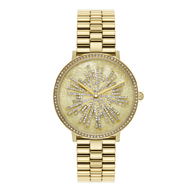 35mm Ice Burst Ivory & Gold Bracelet Watch