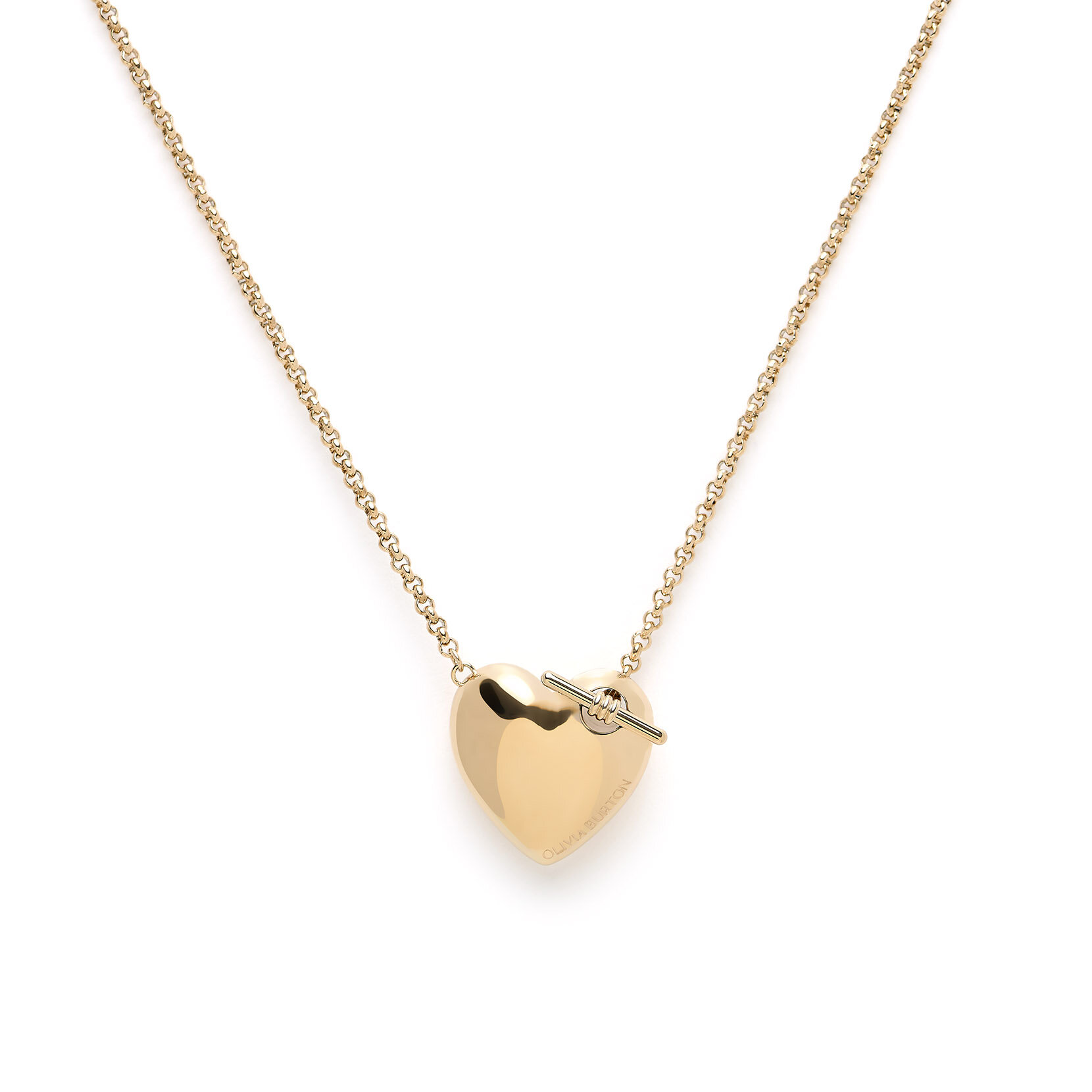 Collier Cœur et Nœud Or