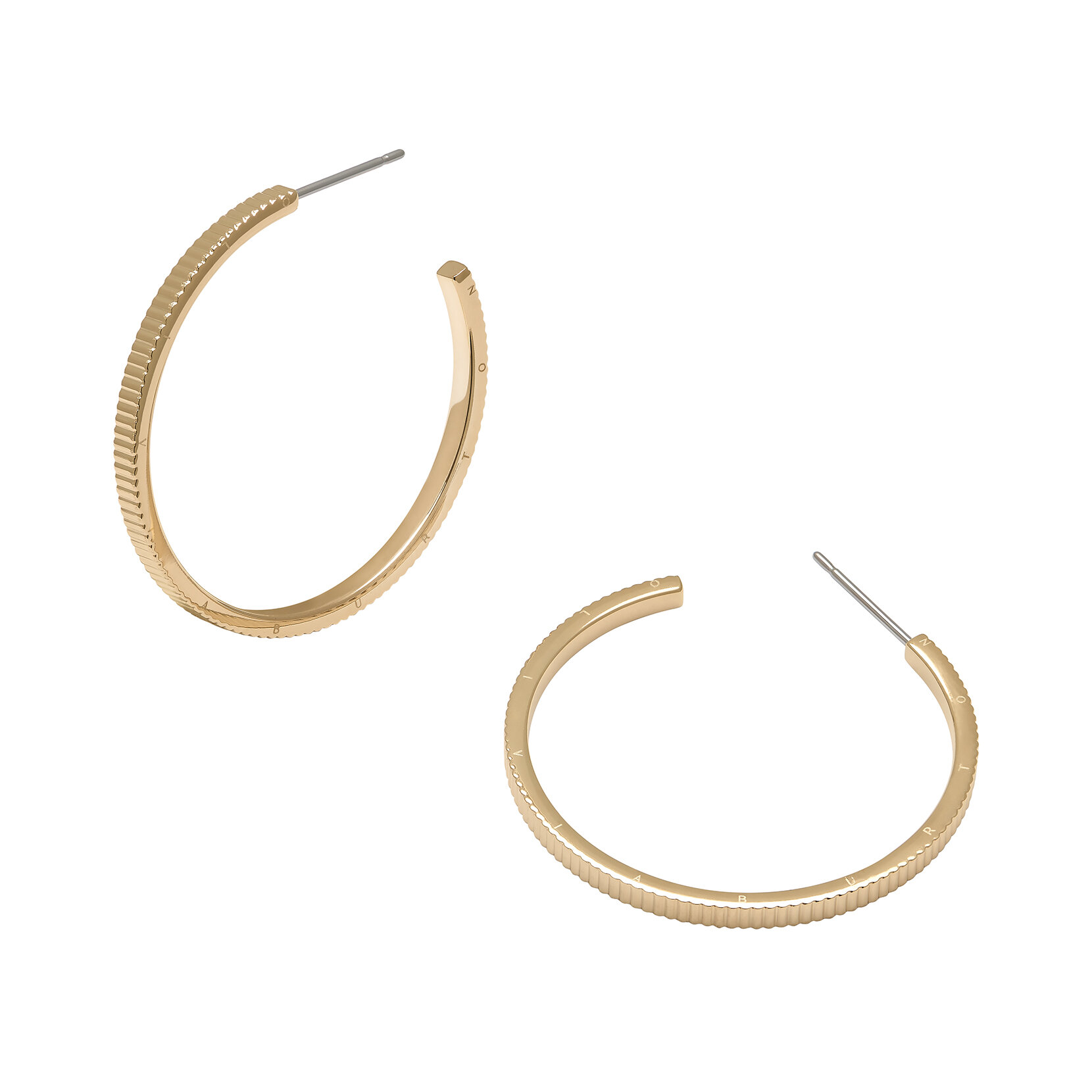 Boucles d'oreille or linéaires