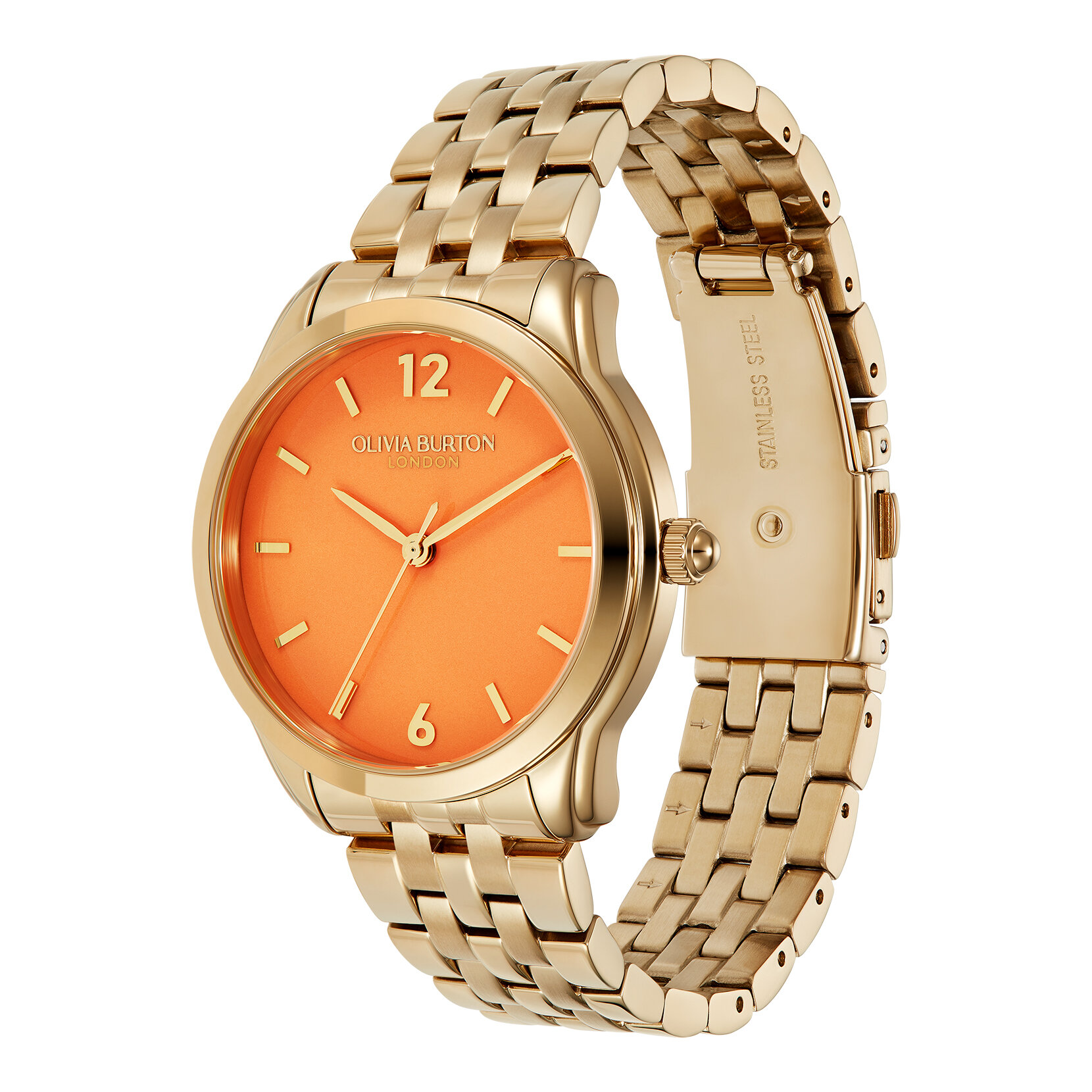 Montre Starlight Colour Orange Fruité & Bracelet Or 36mm