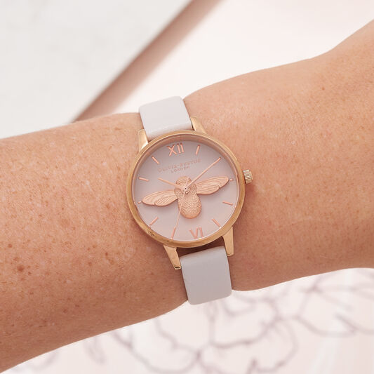 3D Bee Blush & Rose Gold Watch