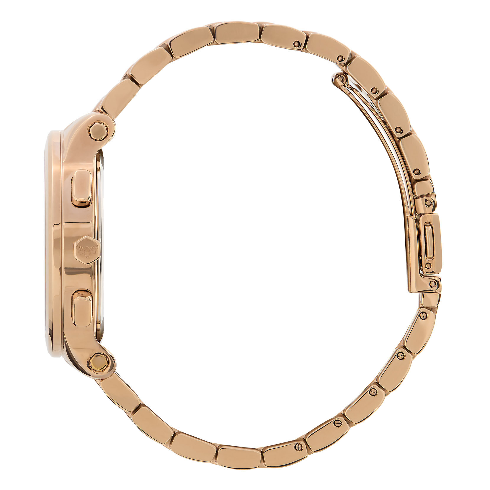 Montre multifonction Rose pastel et Or rose 38 mm