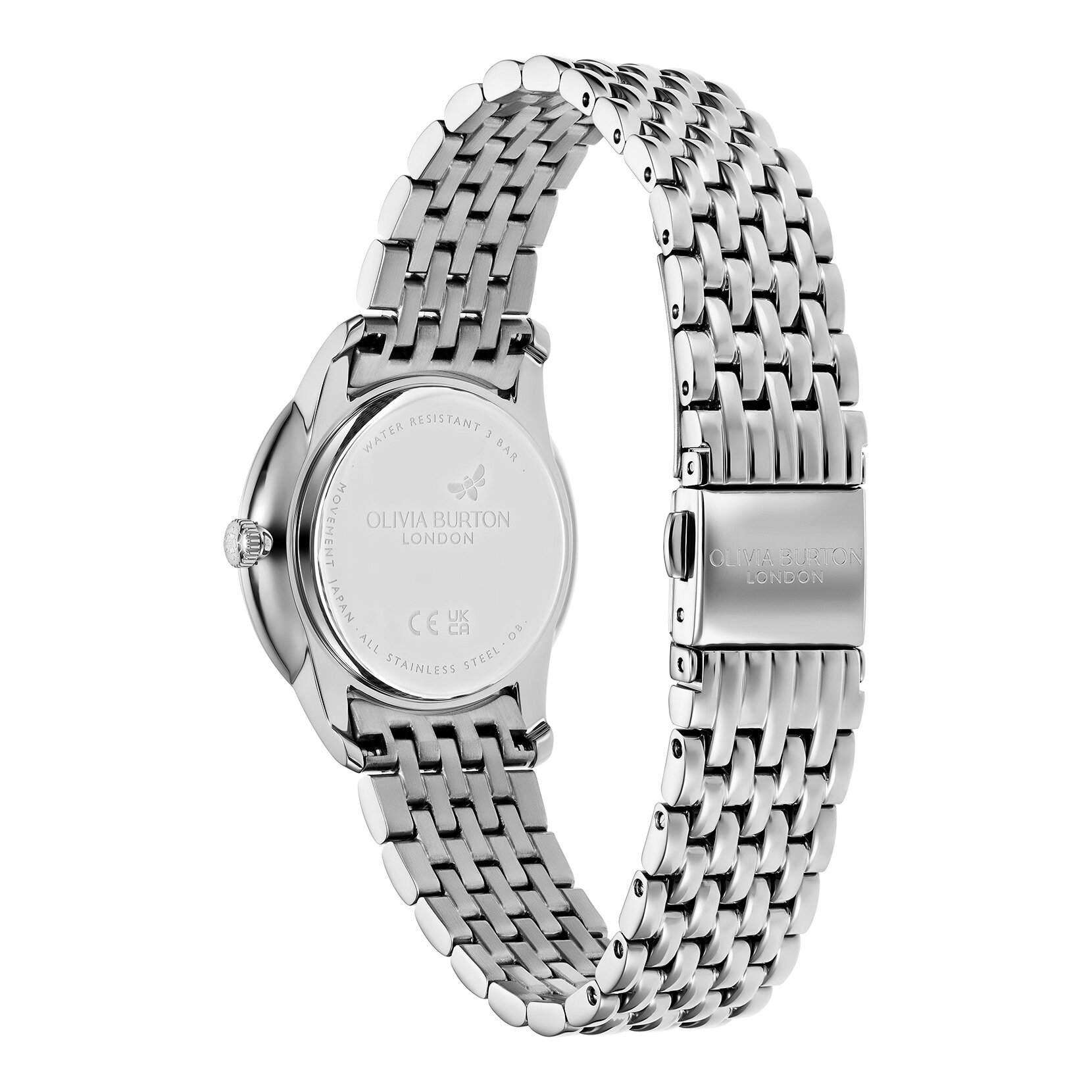 32mm Swirl Silver Bracelet Watch