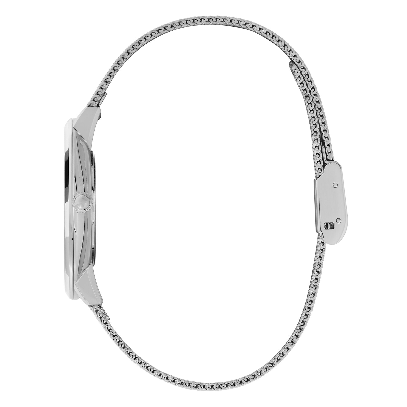 35mm Butterfly Ultra Slim Silver Mesh Watch