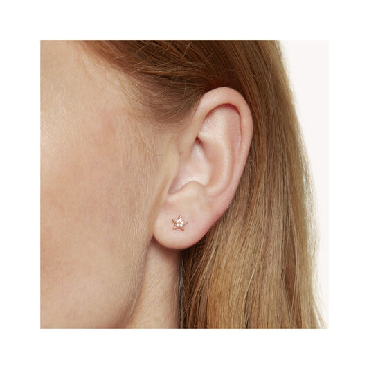 Celestial Crawler & Stud Rose Gold Earring