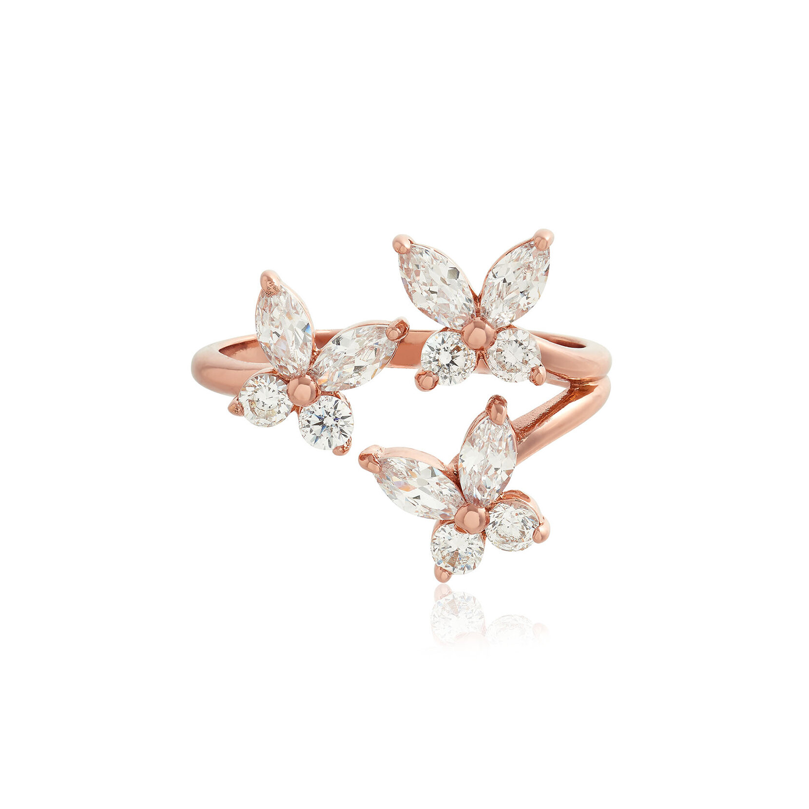 Rose Gold Marquise Statement Ring
