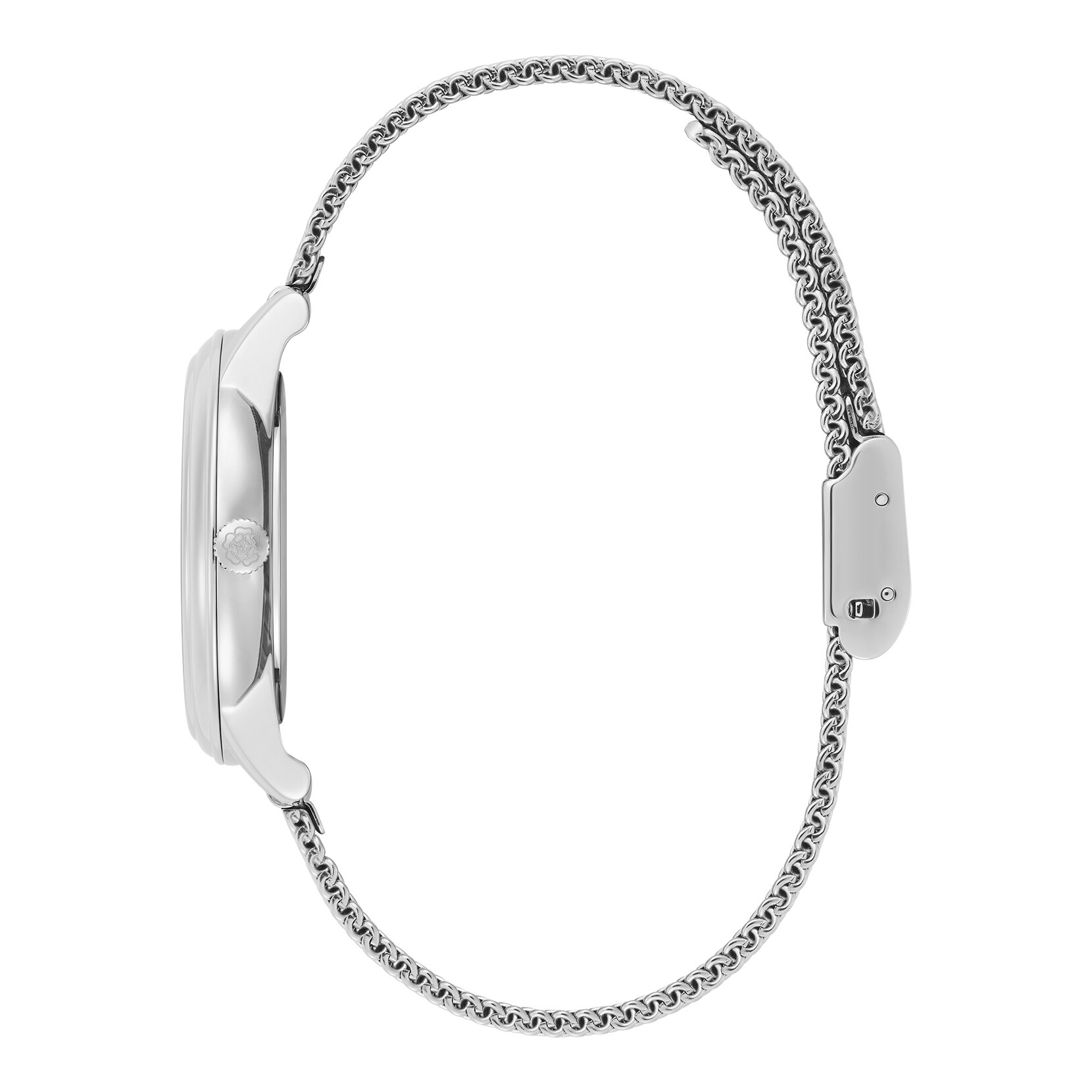 Montre Swirl Trench Coat et Maille Argent 32 mm