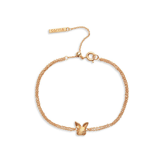 3D Bunny Gold Bracelet