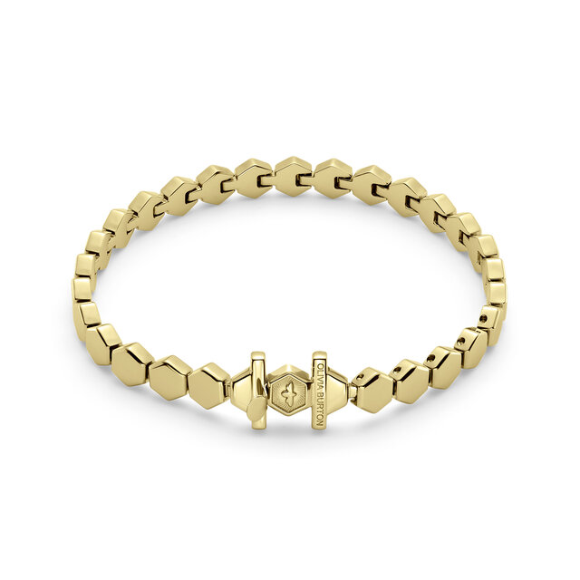 Bracelet Manchette Petite Honeycomb Or