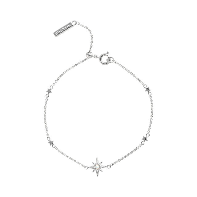 Bracelet Celestial North Star argent