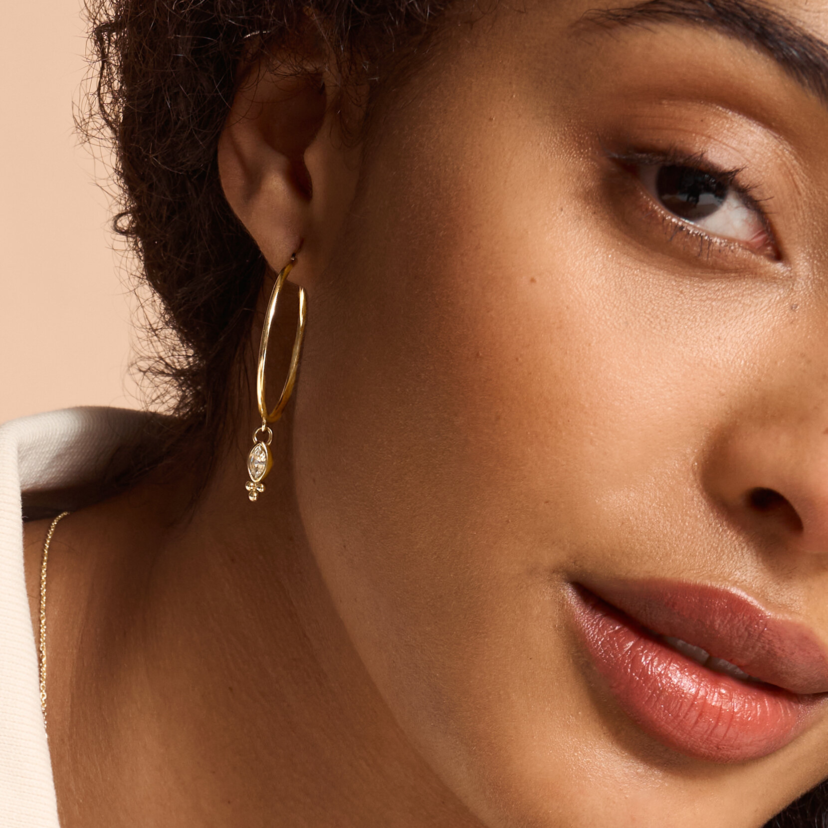 Dainty Gold Plated Hoop Earrings