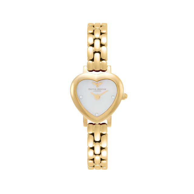 22mm White & Gold Bracelet Watch