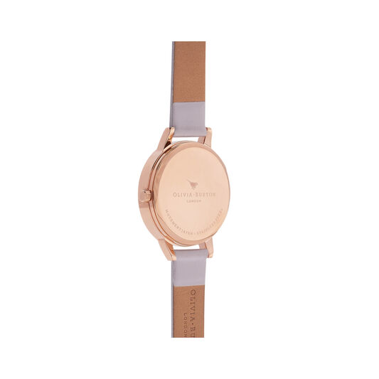 Midi Dial Grey Lilac & Rose Gold Watch