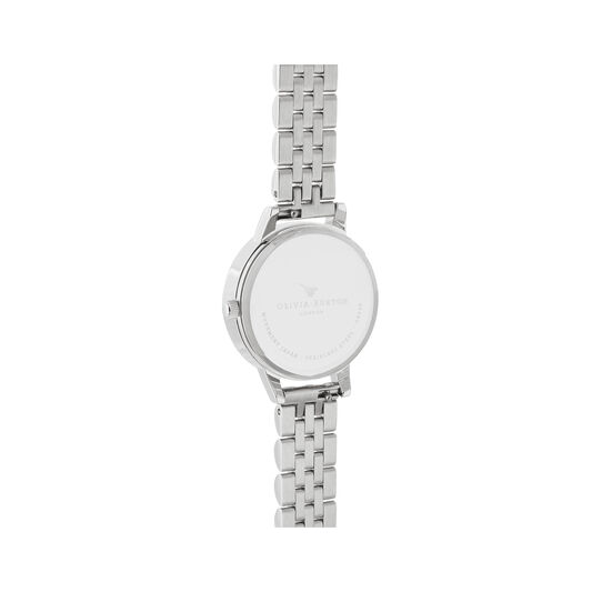 Midi Rose Quartz & Silver Bracelet Watch