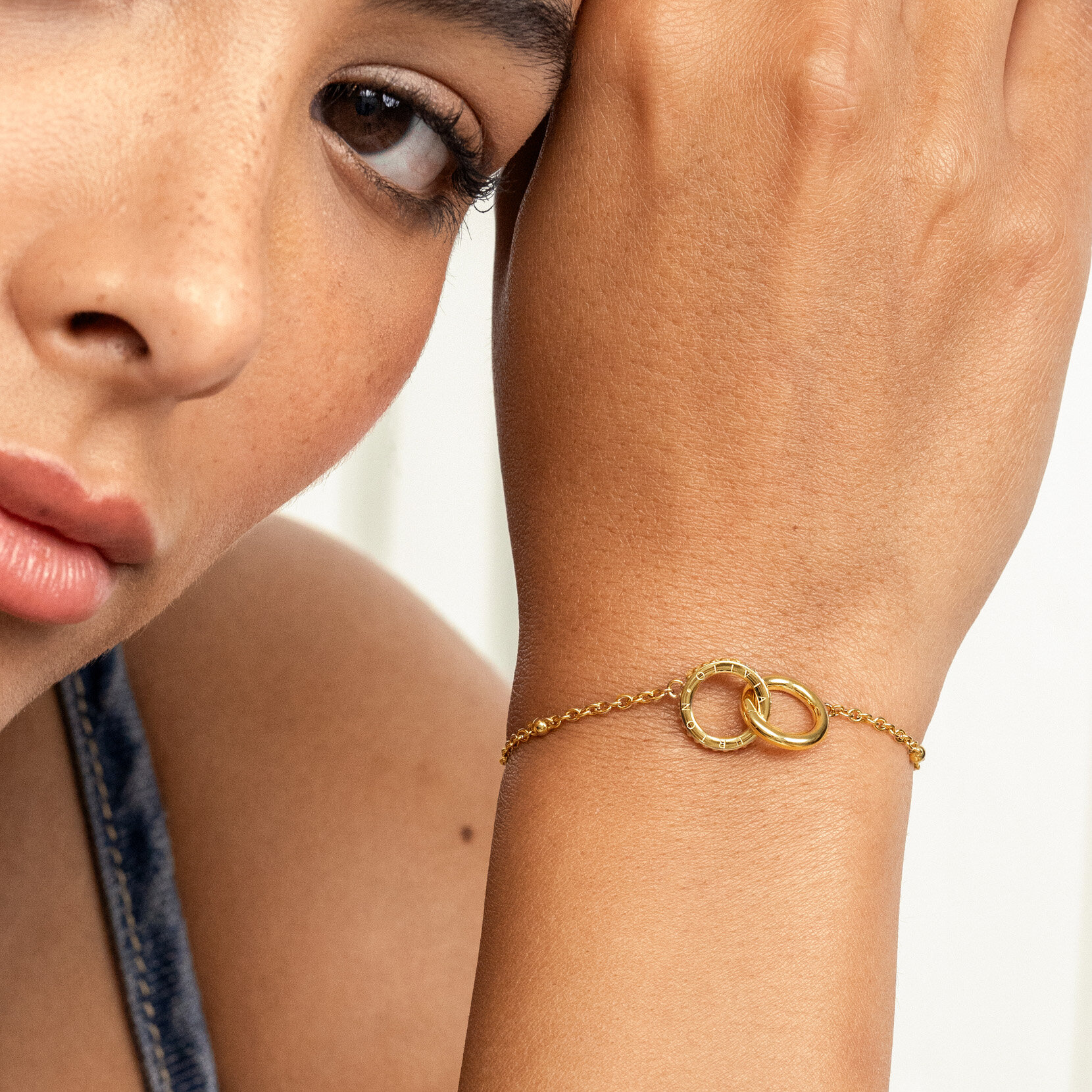 Bracelet Amity Interlock Plaqué Or