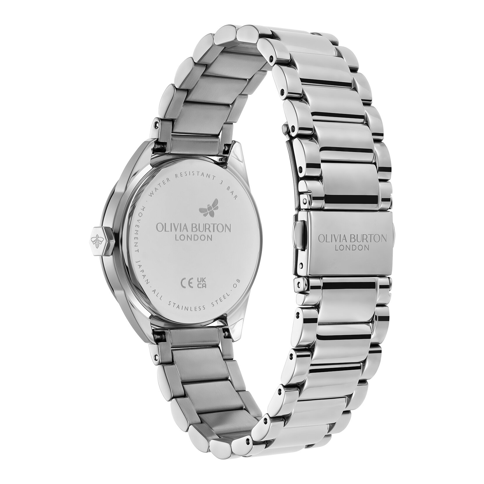 Montre Geo Vert Sapin & Bracelet Argenté 34mm