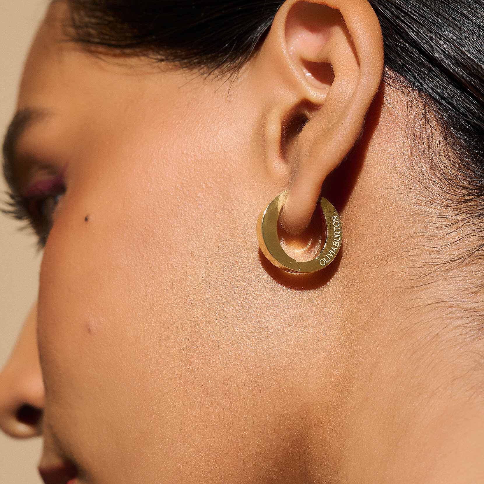 O Gold Hoop Earrings
