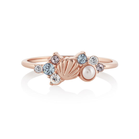 Sparkle Shell Rose Gold Ring (S)