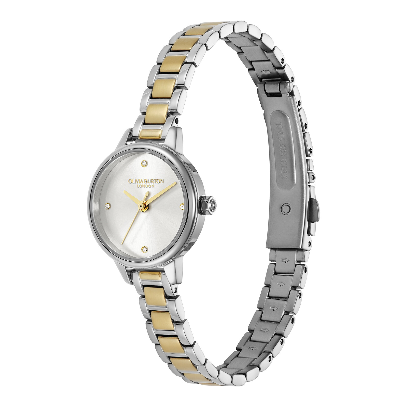23mm Mini White & Two Tone Bracelet Watch