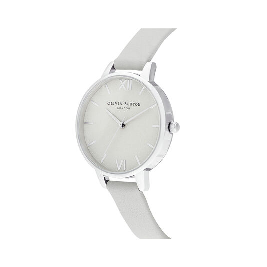 Woven Dial Grey & Silver Watch