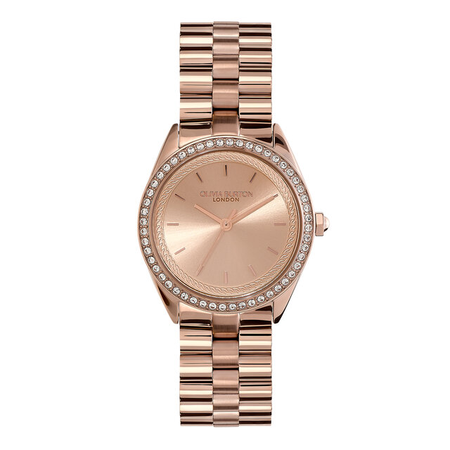 Montre Bejewelled avec Bracelet Or Rose 34 mm