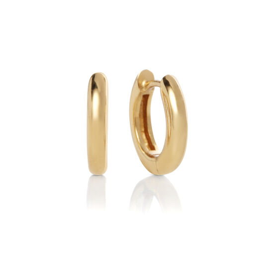 Gold Huggie Hoop Earrings