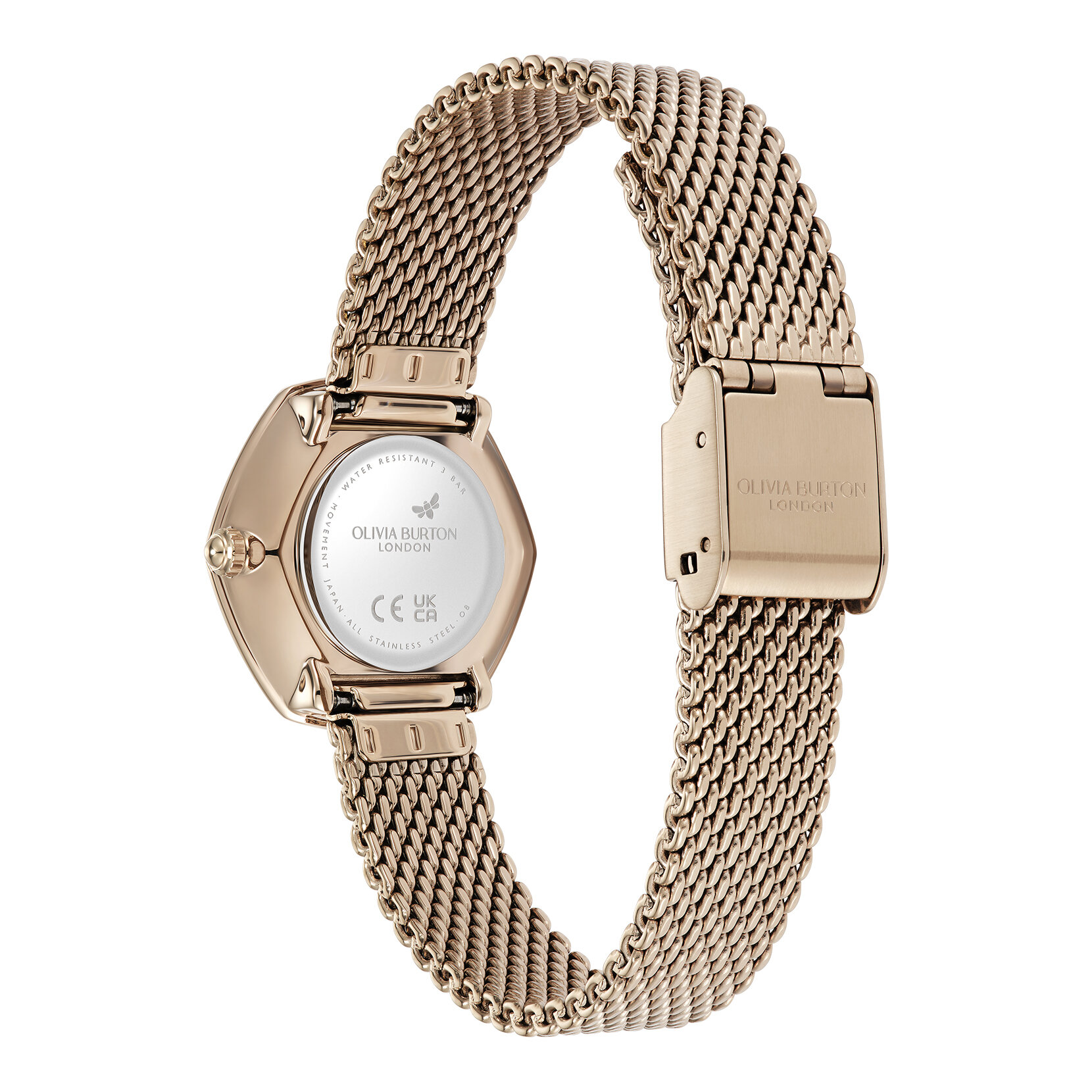 28mm Charing Blush & Rose Gold Mesh Watch