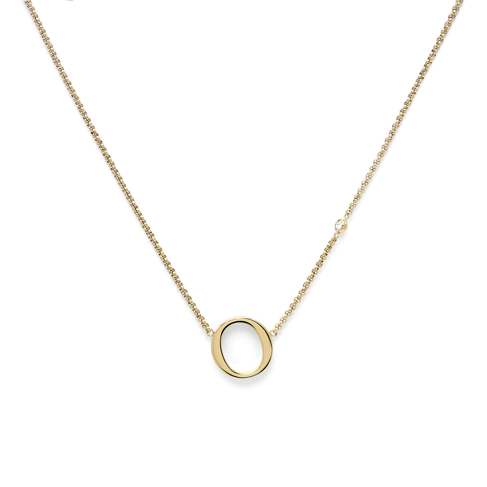Collier pendentif or O