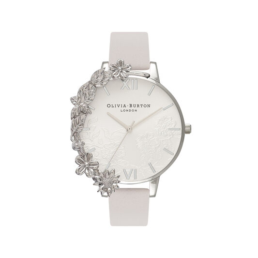 Case Cuff Lace Blush & Silver Watch