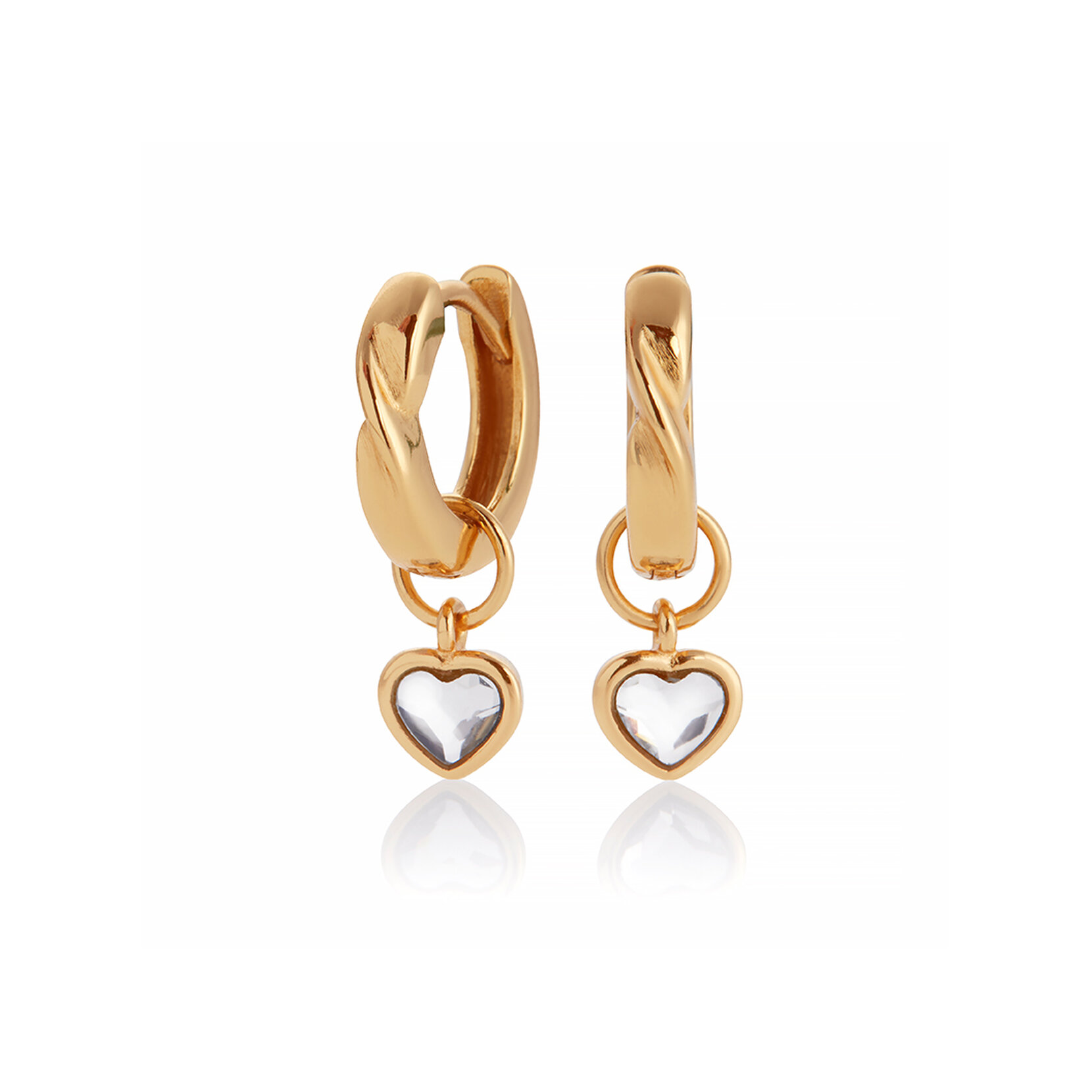 Interlink Heart Gift Set Gold