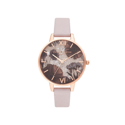 Celestial Rose Quartz, Pink & Rose Gold Watch