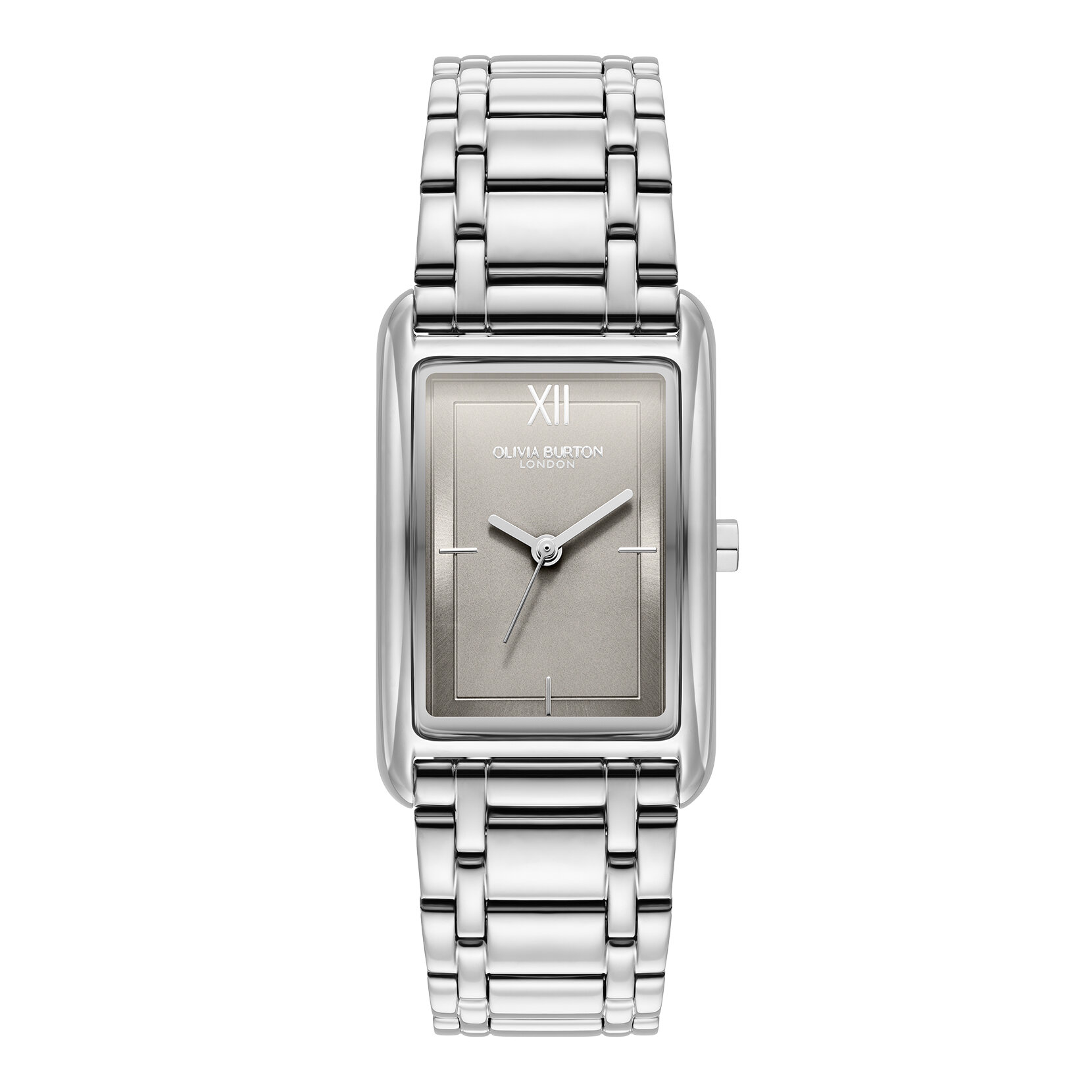 Bracelet de Montre Grove 23mm Gris tourterelle & Argent