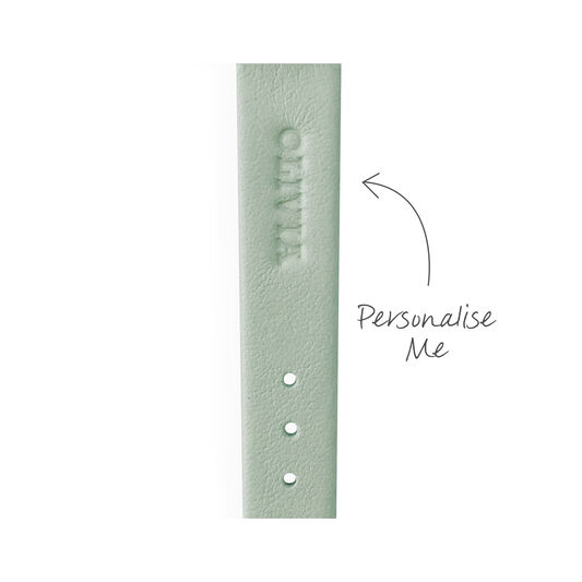Chocolate & Mint Green Rose Gold Watch