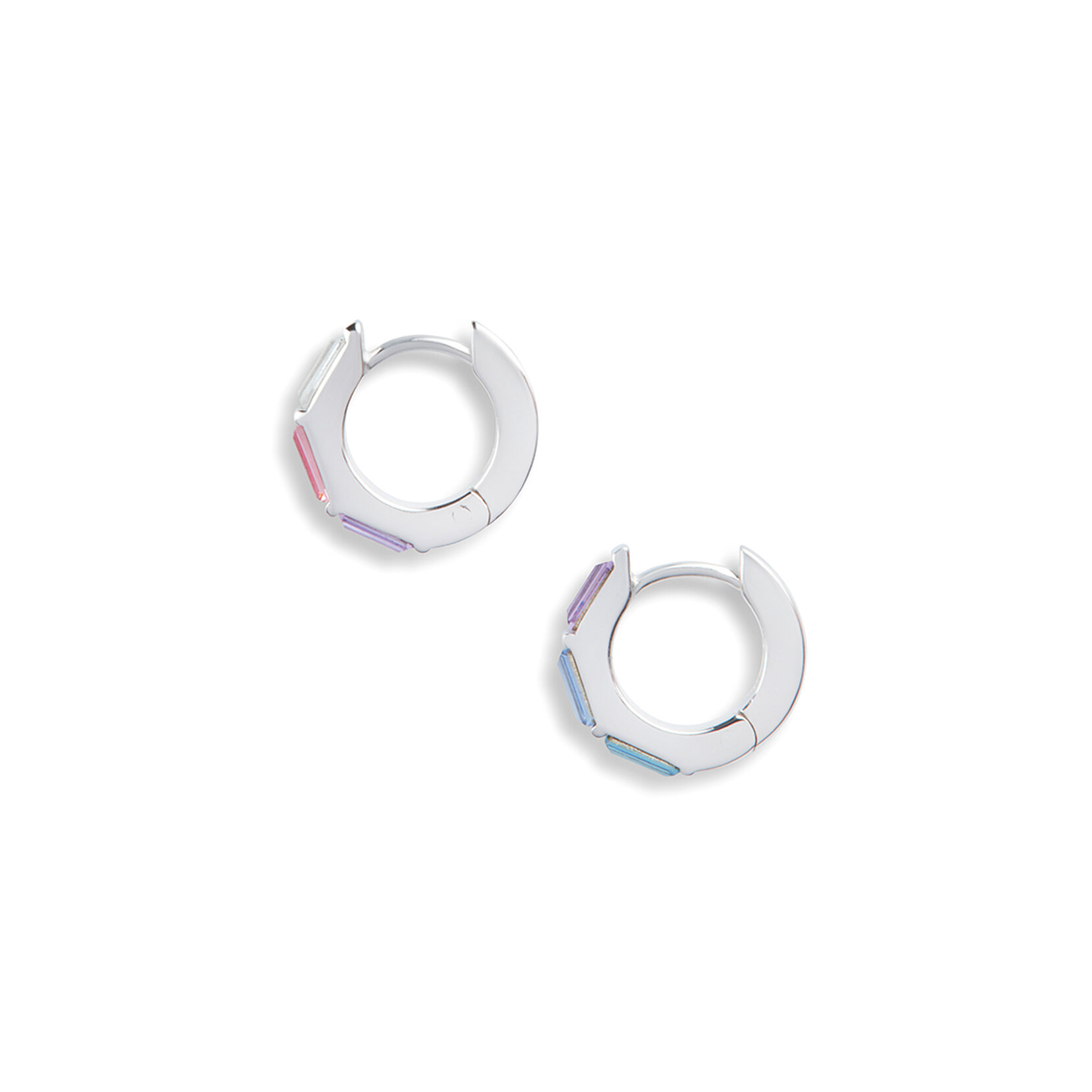Dormeuses Rainbow argent