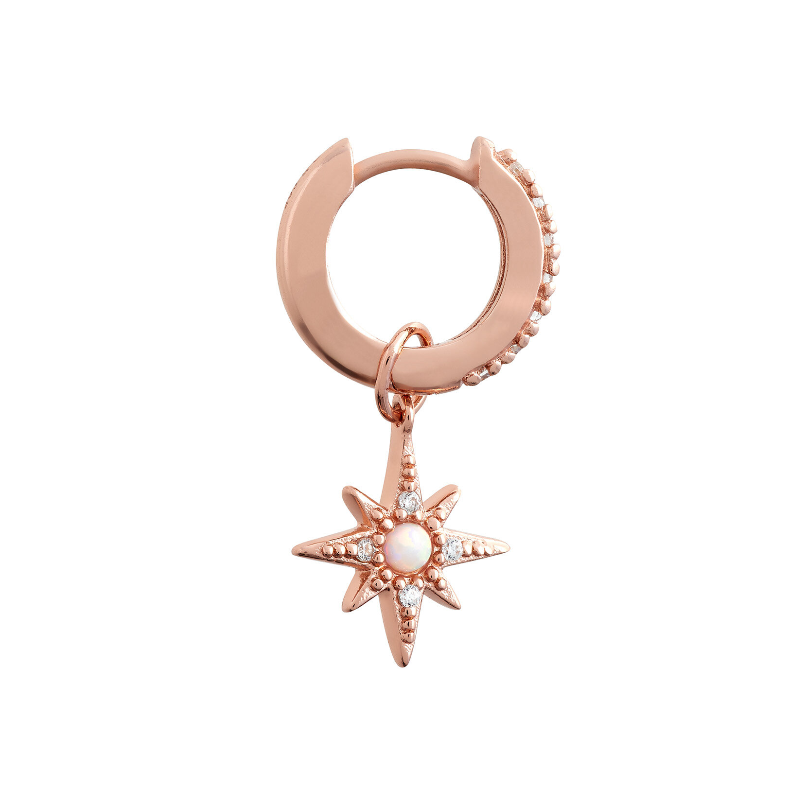 Huggie Hoops Celestial North Star or rose