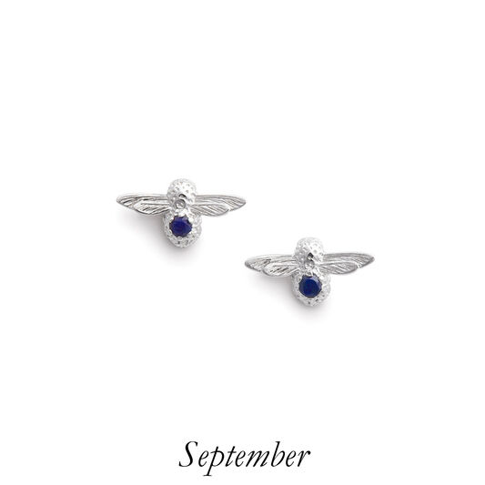 Celebration Silver & Lapis Bee Studs