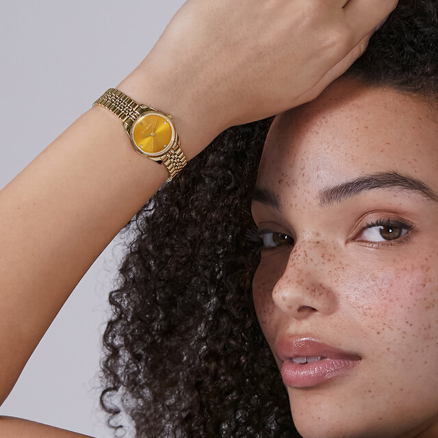 Montre Highbury Golden Hour & Bracelet Or 25mm