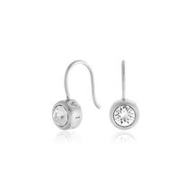 Boucles d’oreilles Classic Drop Crystal argent