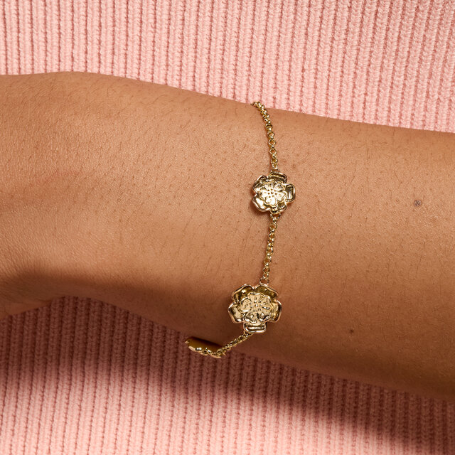 Tudor Rose Gold Plated Bracelet