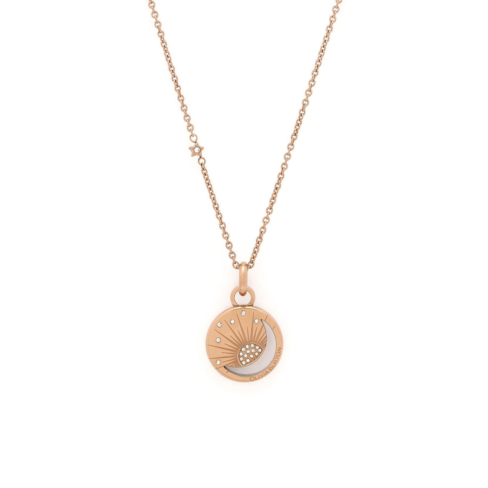 Collier Soleil Céleste Plaqué Or Rose