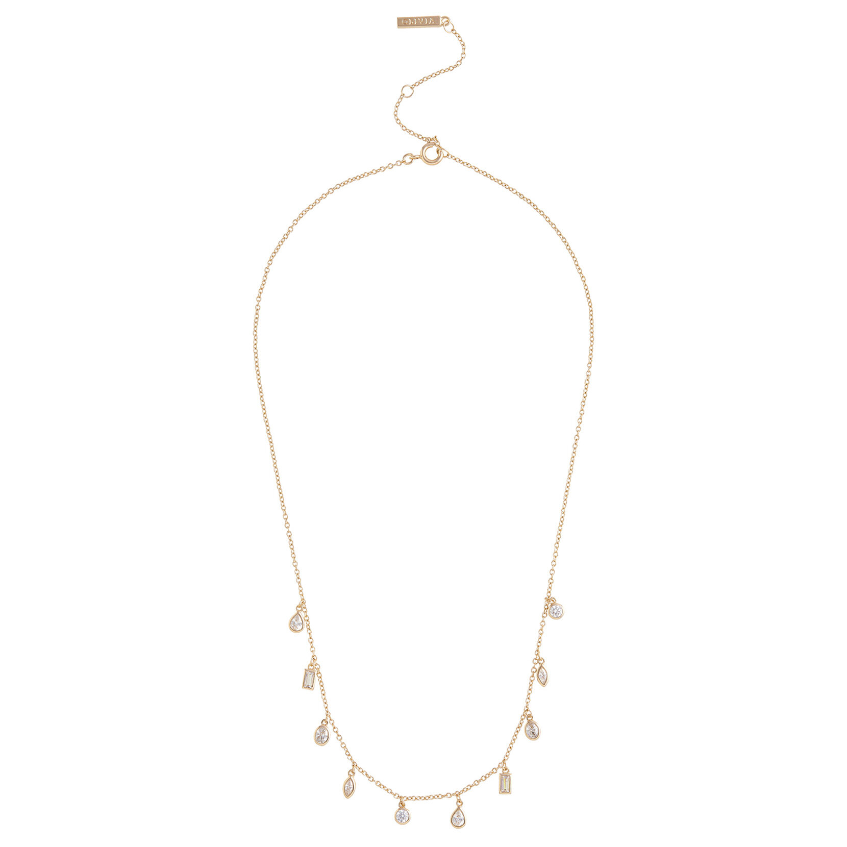 Collier à breloques Classic Crystal or