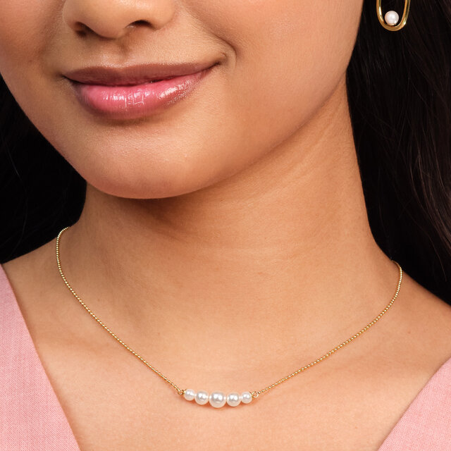 Collier Pearls & Beads Plaqué Or