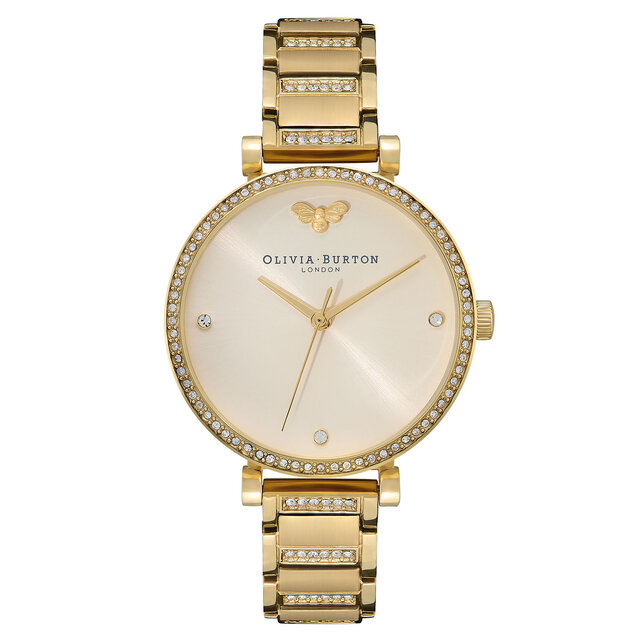 Montre Belgrave Tbar nude à bracelet or 32 mm