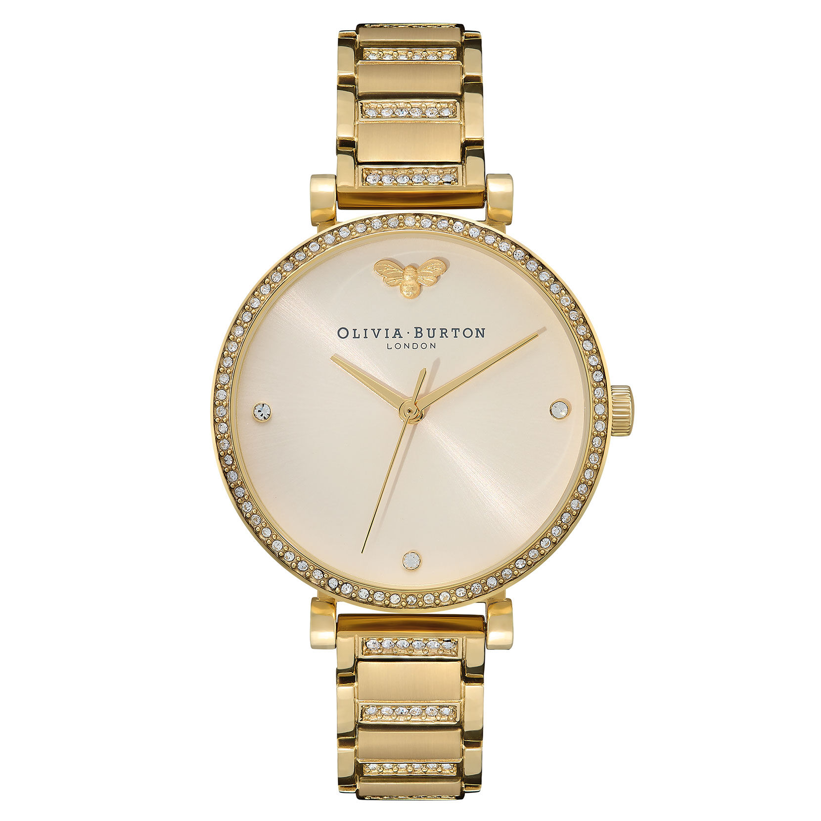 32mm Tbar Nude & Gold Bracelet Watch