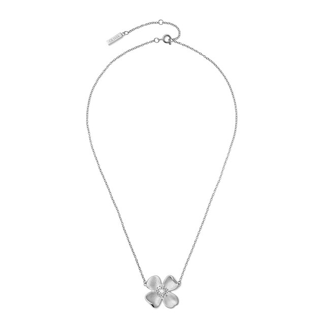 Collier à pendentif Fleur de cornouiller Argent
